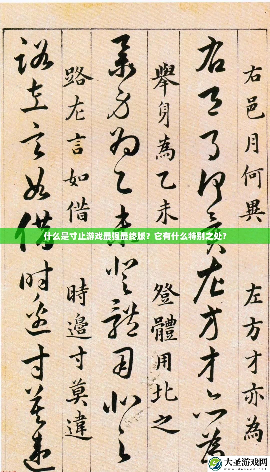 什么是寸止游戏最强最终版