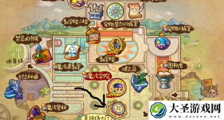 洛克王国神殿在哪
