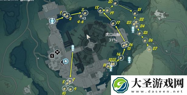 鸣潮灯笼果采集路线
