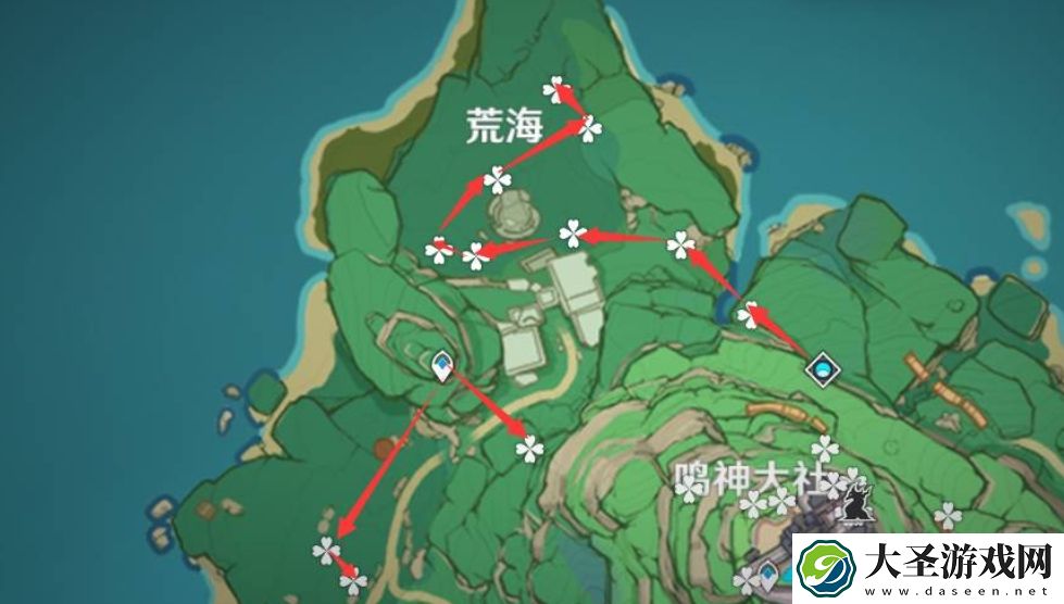 原神绯樱绣球位置在哪