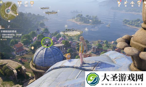 无限暖暖俯瞰花愿镇的奇想星位置分享