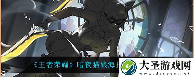 王者荣耀暗夜猫娘海报优化方案