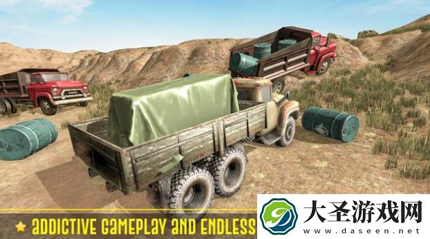 泥泞卡车越野货物