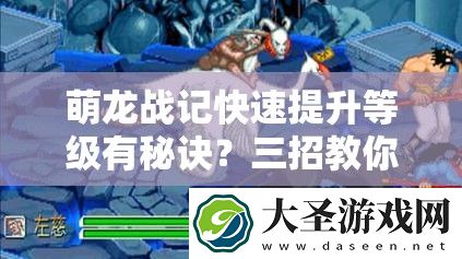 萌龙战记快速提升等级有秘诀