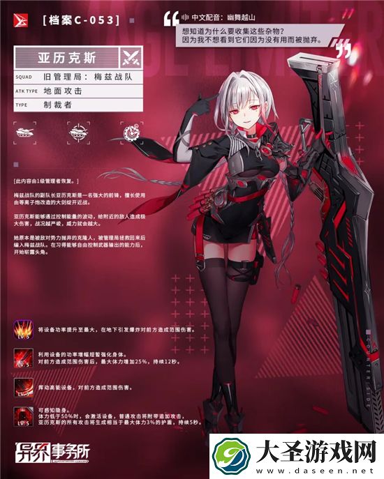 异界事务所亚历克斯怎么样