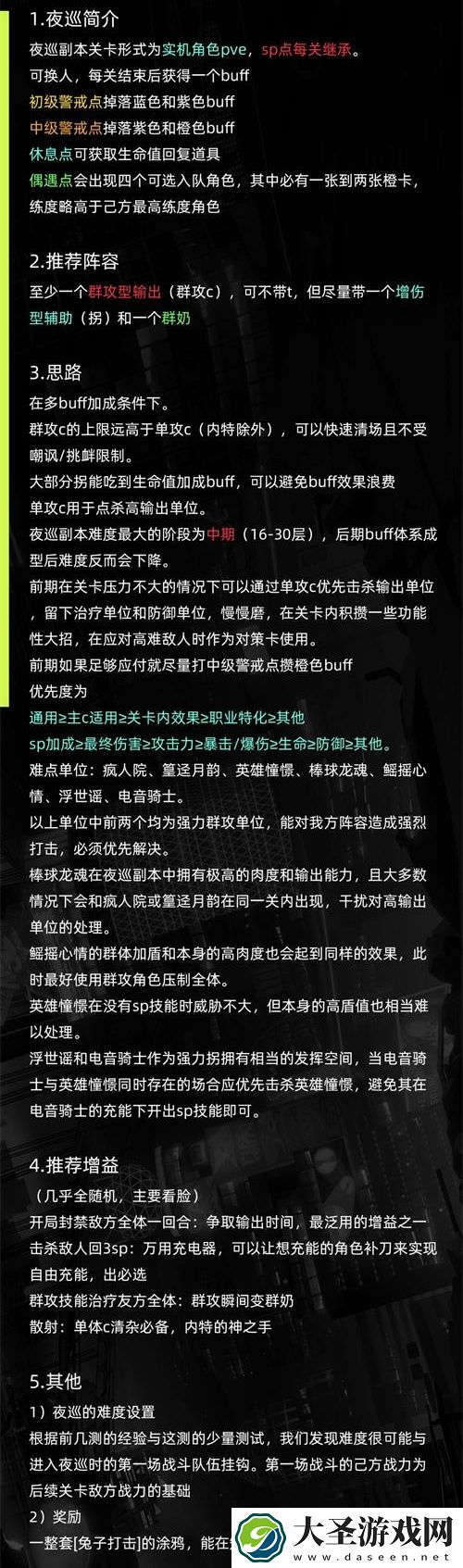 猫之城夜间巡逻阵容怎么搭配
