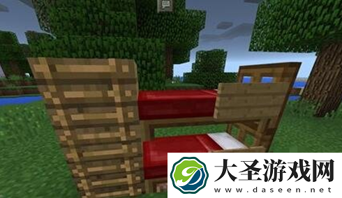 我的世界双层床怎么制作