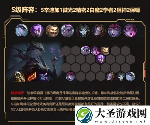 金铲铲之战希尔科阵容怎么搭配