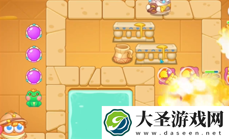 保卫萝卜4法老归来第115关通关流程