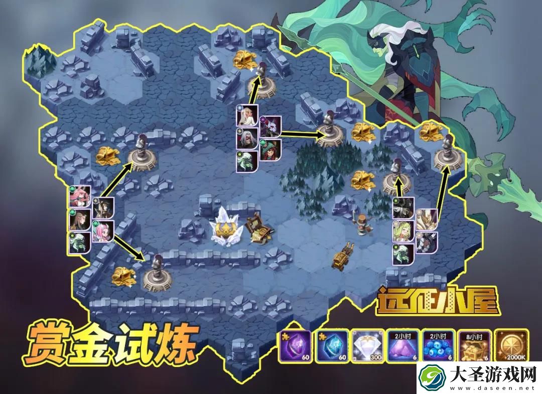 剑与远征特雷兹诺试炼之地攻略图阵容