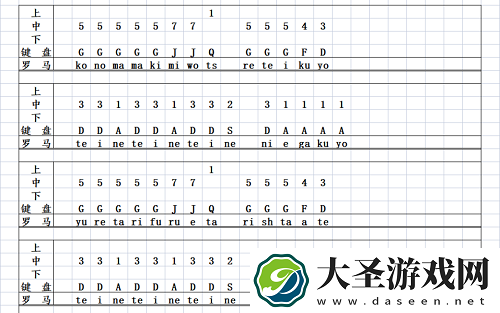 原神风物之琴新宝岛琴谱分享