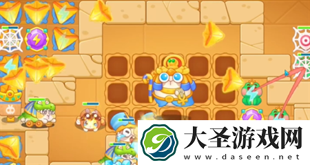 保卫萝卜4法老归来第114关过关攻略