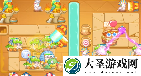 保卫萝卜4法老归来第118关通关流程