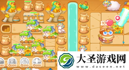 保卫萝卜4法老归来第118关通关流程
