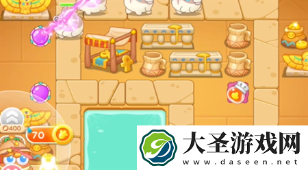 保卫萝卜4法老归来第115关通关流程