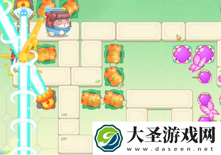保卫萝卜4梁波波与祝秋秋第4关通关详解