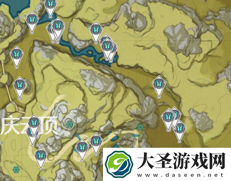 原神蝴蝶翅膀哪里最多
