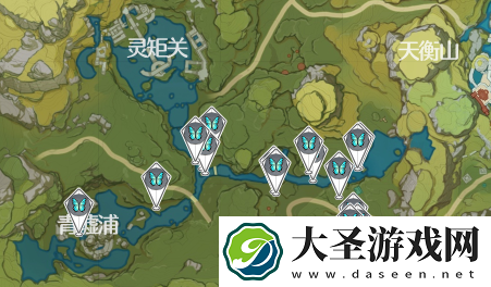 原神蝴蝶翅膀哪里最多