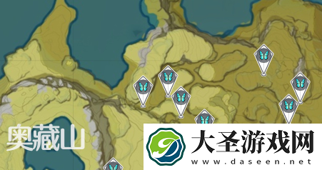 原神蝴蝶翅膀哪里最多