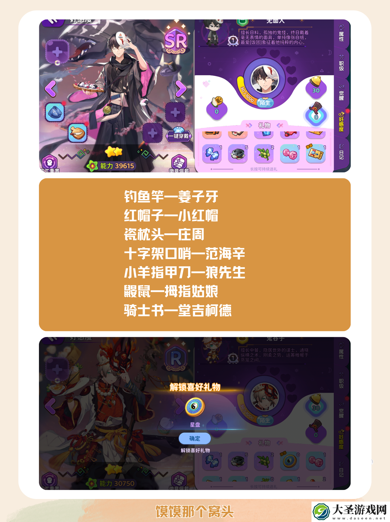 梦境食旅员工好感度礼物攻略