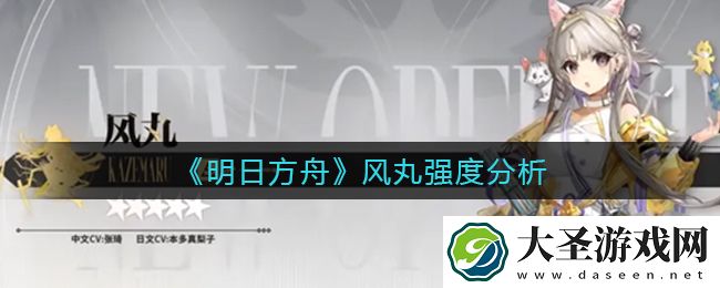 明日方舟风丸怎么样