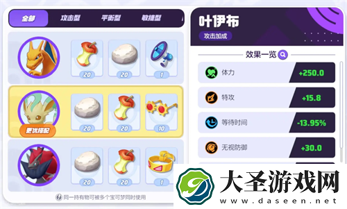 宝可梦大集结叶伊布持有物怎么选
