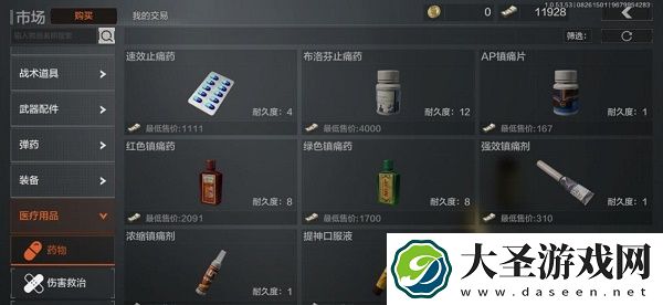暗区突围药品测评大全