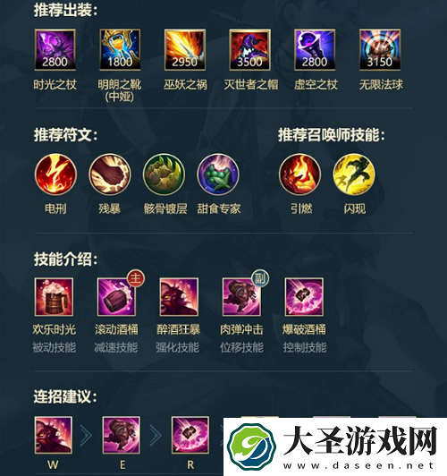 英雄联盟手游酒桶天赋出装攻略