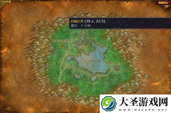 魔兽世界月光林地巨熊之灵在哪