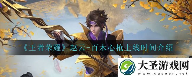 王者荣耀赵云百木心枪什么时候上线