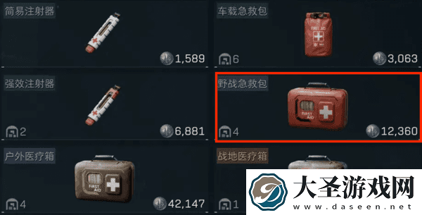 三角洲行动药品有哪些