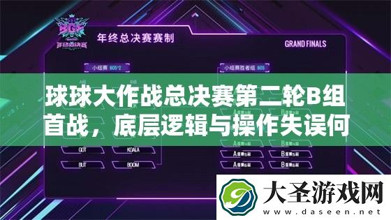 球球大作战总决赛第二轮B组首战