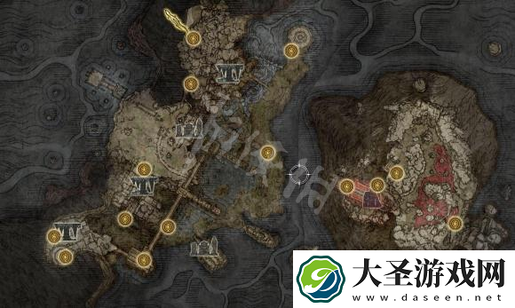 艾尔登法环地下世界完整地图及赐福