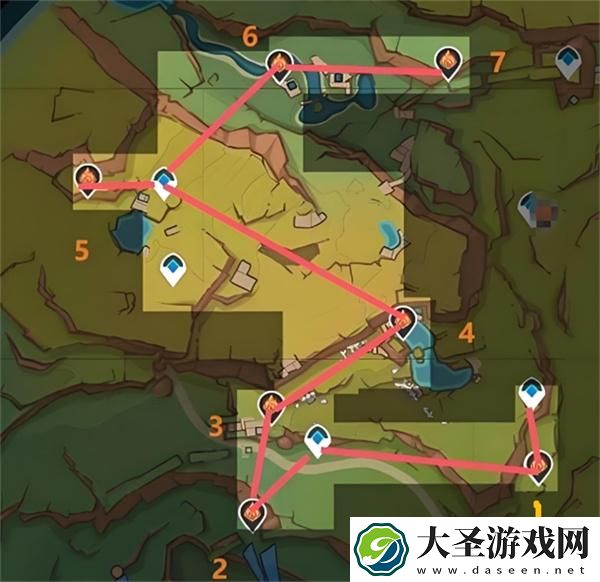 原神5.0纳塔火神瞳怎么全收集
