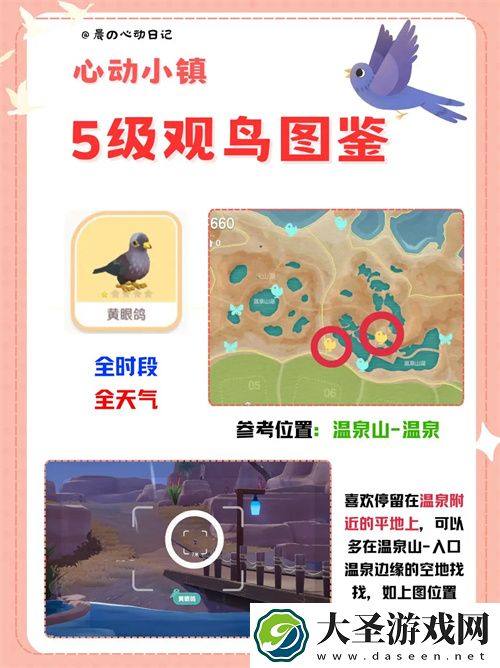 心动小镇五级观鸟详细位置整理一览