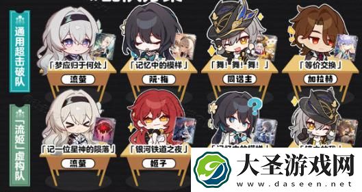崩坏星穹铁道流萤队伍怎么搭配