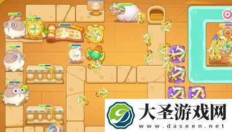 保卫萝卜4法老归来第39关过关详解