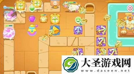 保卫萝卜4法老归来第39关过关详解