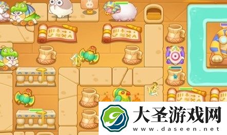 保卫萝卜4法老归来第39关过关详解
