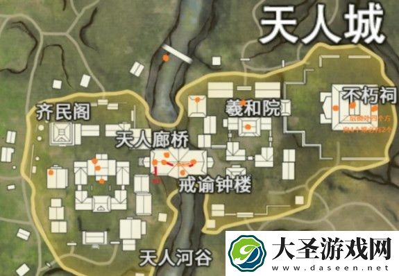 永劫无间手游天人城金堆绿堆位置大全