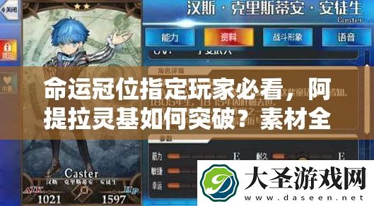 命运冠位指定玩家必看