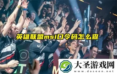 英雄联盟msi口令码怎么查