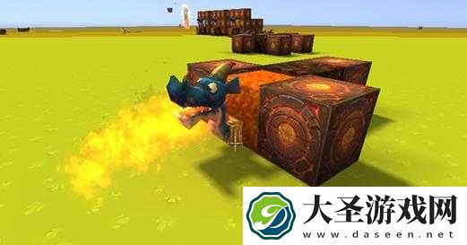 迷你世界如何制作喷火龙头