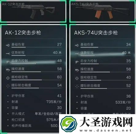 三角洲行动ak12和aks对比分析