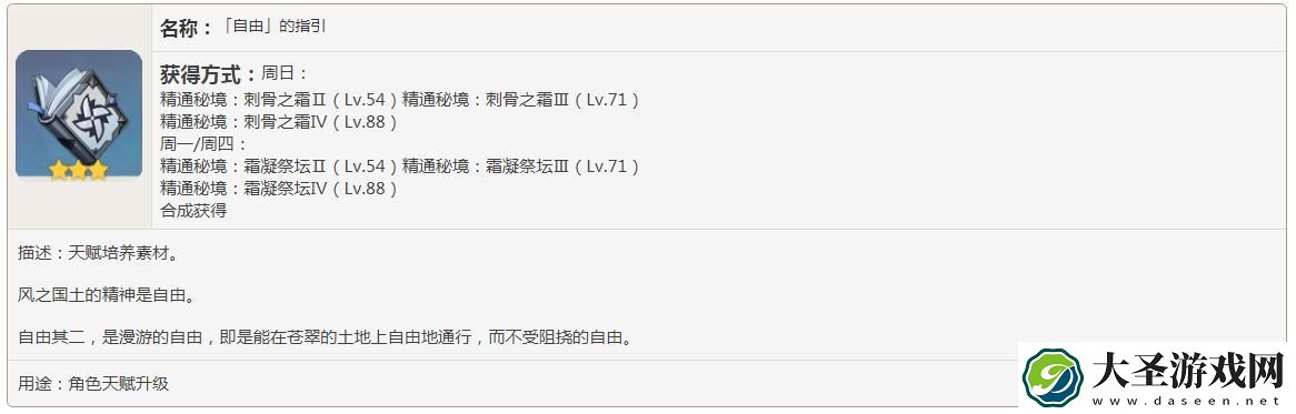 原神自由的指引怎么刷