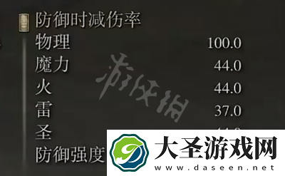 艾尔登法环日蚀纹熨斗形盾属性介绍