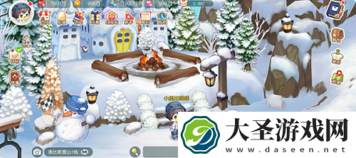 奥比岛梦想国度滚雪球怎么玩