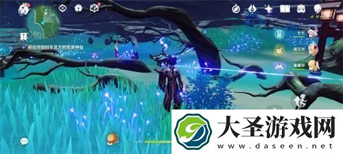 原神绀田村东北方的荒废神社结界怎么破