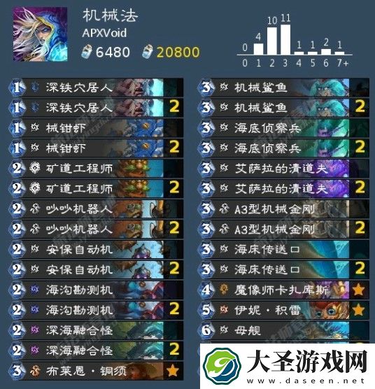 炉石传说沉没之城卡组怎么搭配