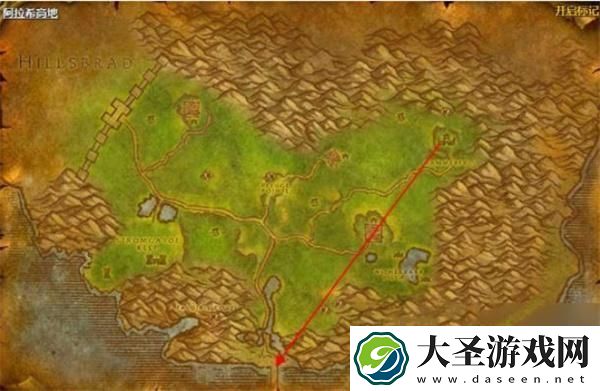魔兽世界荒芜之地在哪个地图